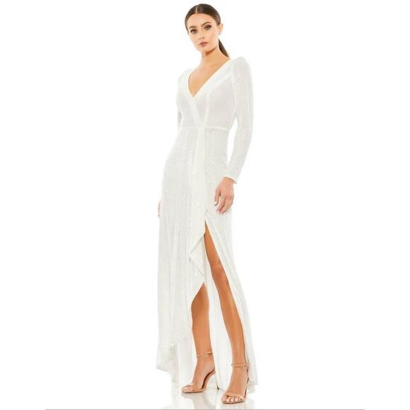 Mac Duggal Dresses & Skirts - Mac Duggal 26395 Prom Long Sleeve High Low Dress